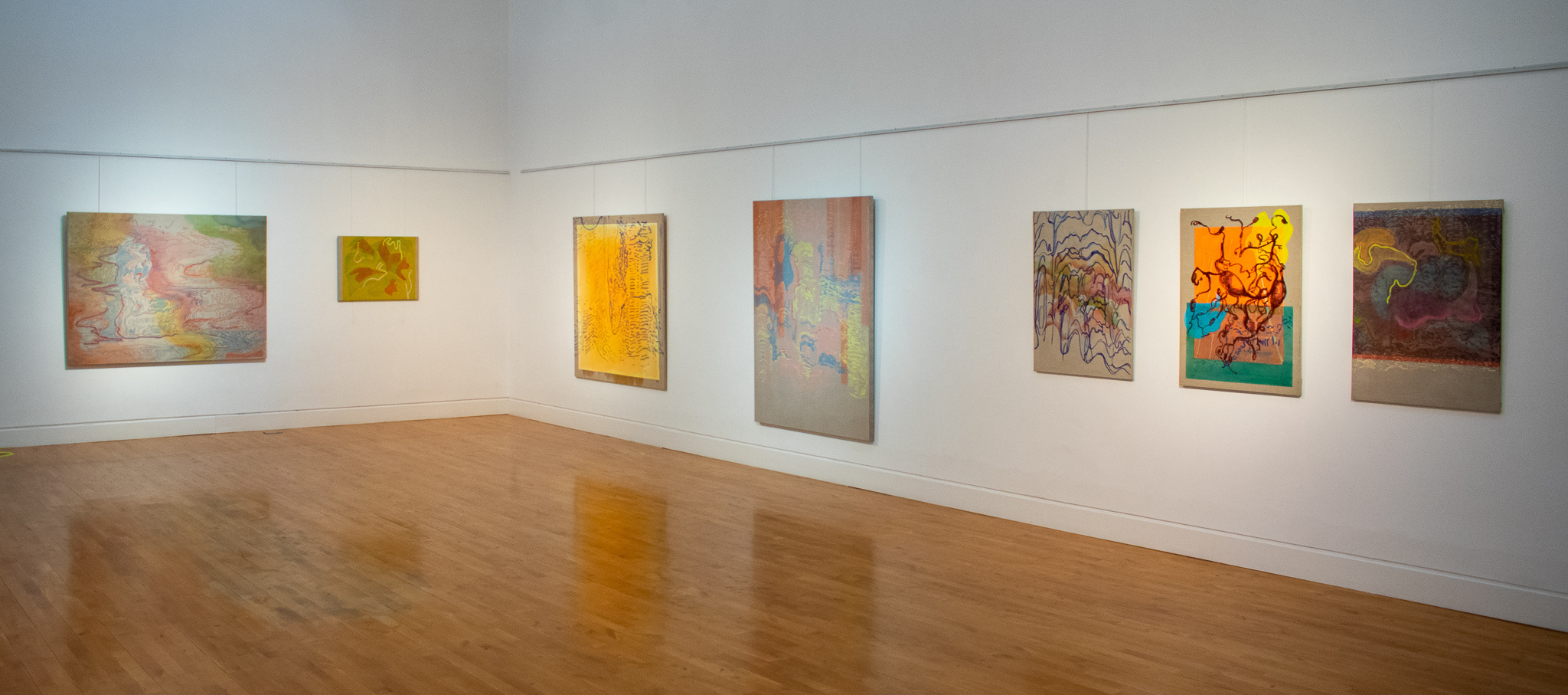 Installation view of 'Meet me on the astral plane' at Alley Arts Centre, 2021.