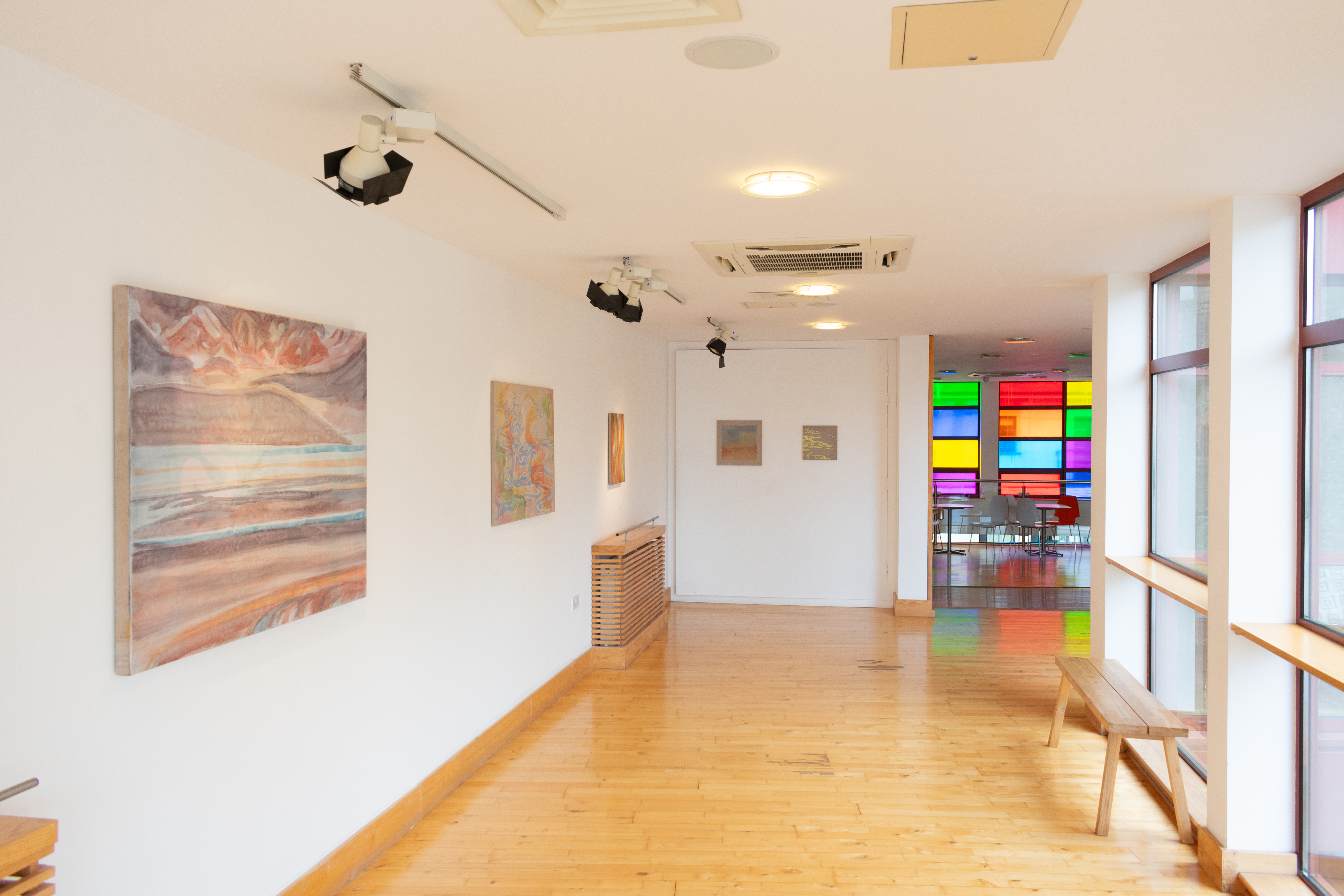 Installation view of 'Strata' at Ballina Arts Centre, 2024.